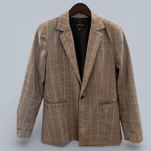 Lucky Brand Plaid Tailored Blazer | Size M